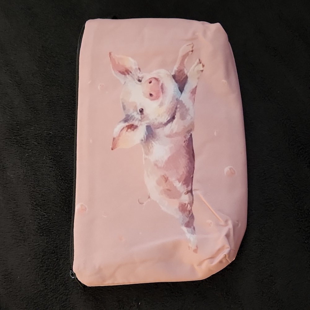 NEW- Cosmetic Bag- Pig posing - Picture 5 of 6
